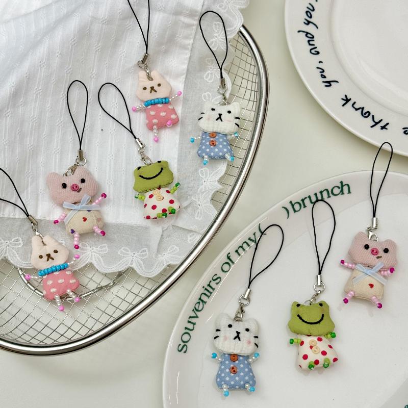 Women'S Young Bags - พวงกุญแจจี้รูปกบ หมู แมว สำหรับผู้หญิง ดีไซน์เรียบง่าย สายคล้องโทรศัพท์