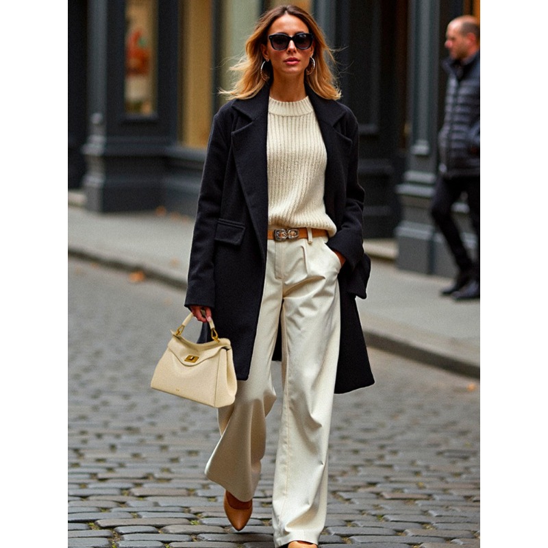 Women Bags 2026 Trends - กระเป๋าสะพายข้างผู้หญิง Lucia รุ่นใหญ่พิเศษสำหรับฤดูใบไม้ผลิและฤดูใบไม้ร่วงปี 2026 กระเป๋าถือสะพายไหล่สุดหรูอเนกประสงค์พร้อมหัวเข็มขัด