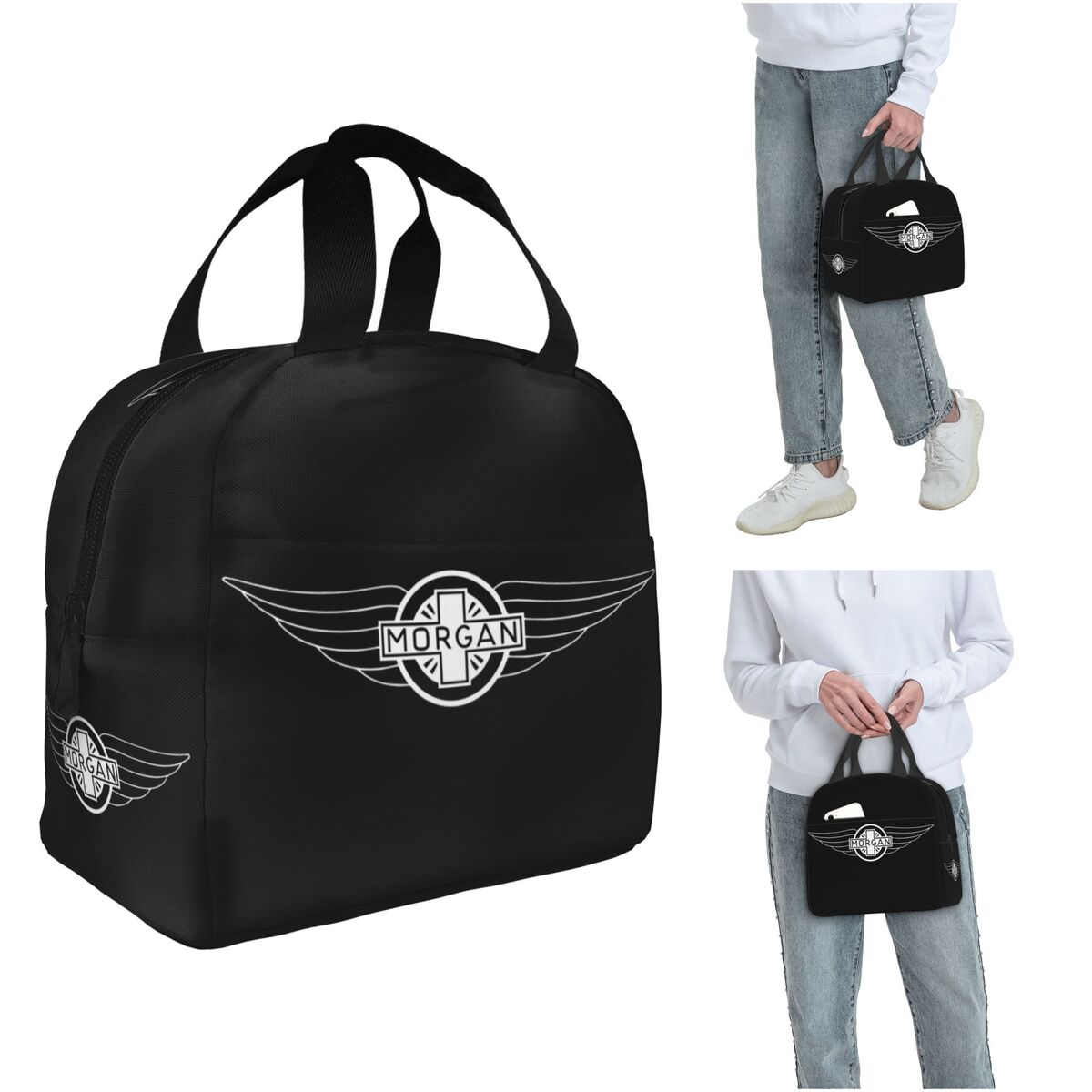 Women Bags Company - บริษัทมอร์แกน มอเตอร์ คาร์ คอมพานีกระเป๋าใส่อาหารกลางวันแบบหุ้มฉนวนสำหรับเด็กผู้หญิง กล่องอาหารแบบพกพา กระเป๋าใส่อาหารกลางวันแบบเก็บความร้อน