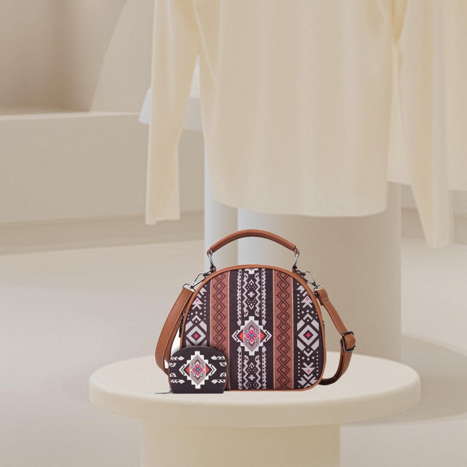 Women'S Bags Handbags - กระเป๋าถือผ้าแคนวาสลายโบฮีเมียนสำหรับผู้หญิง กระเป๋าแฟชั่นสำหรับใช้ในชีวิตประจำวันและไปชายหาด
