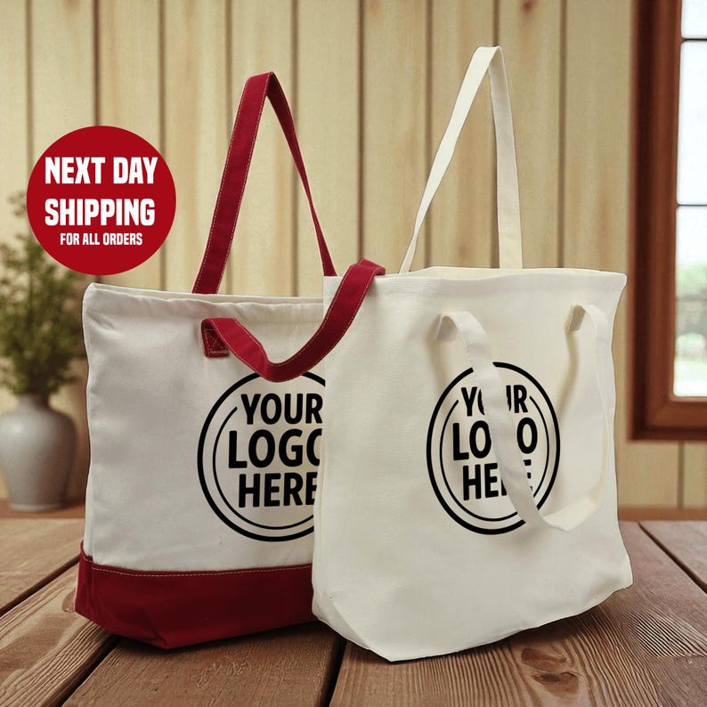 กระเป๋าผ้าแคนวาสพิมพ์โลโก้บริษ - Women Bags Company บทวิจารณ์และราคา