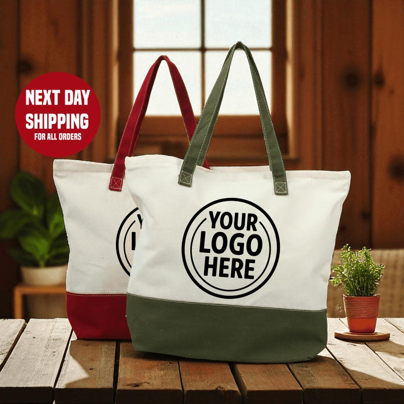 กระเป๋าผ้าแคนวาสพิมพ์โลโก้บริษ - Women Bags Company บทวิจารณ์และราคา