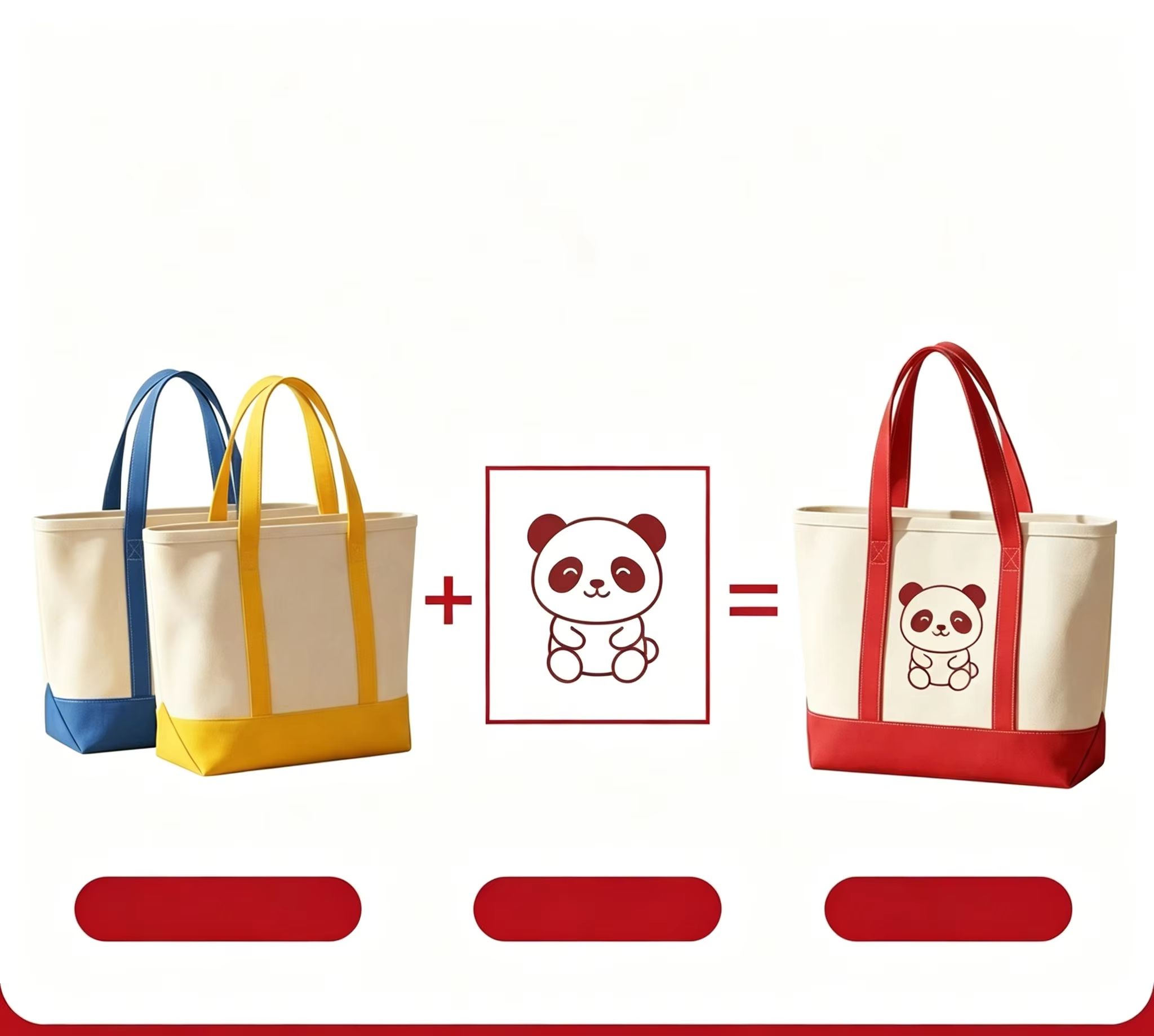 กระเป๋าผ้าแคนวาสพิมพ์โลโก้บริษ - Women Bags Company บทวิจารณ์และราคา