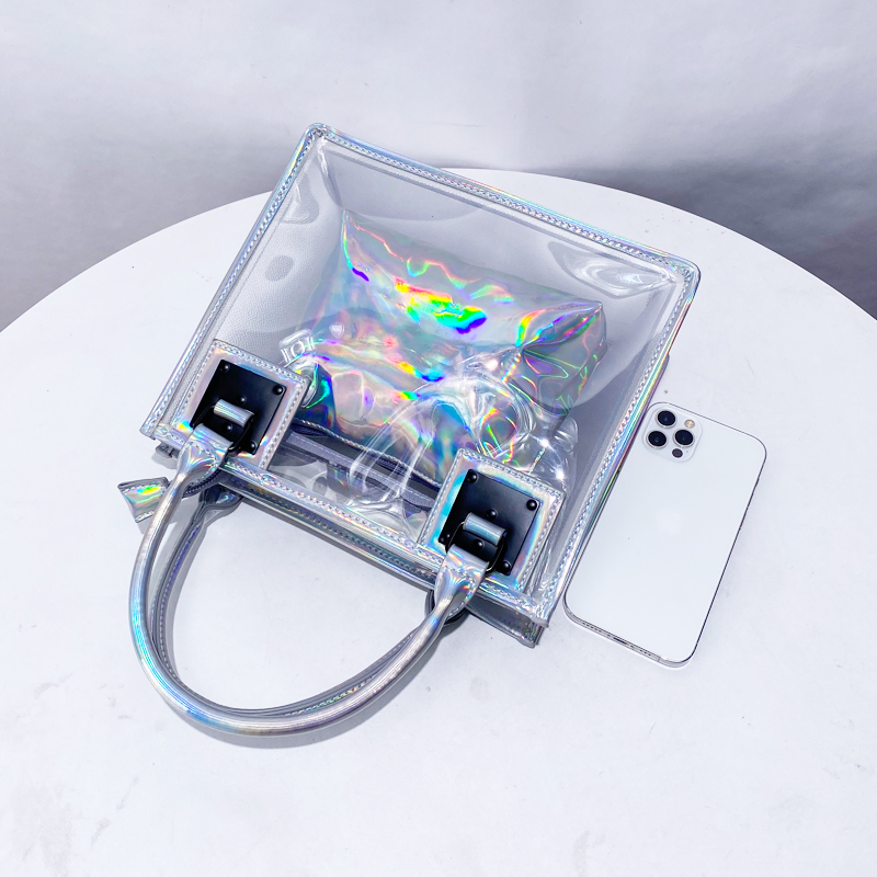 โปร่งใสวุ้นคอมโพสิตกระเป๋าผู้ห - Women Bags On Sale บทวิจารณ์และราคา