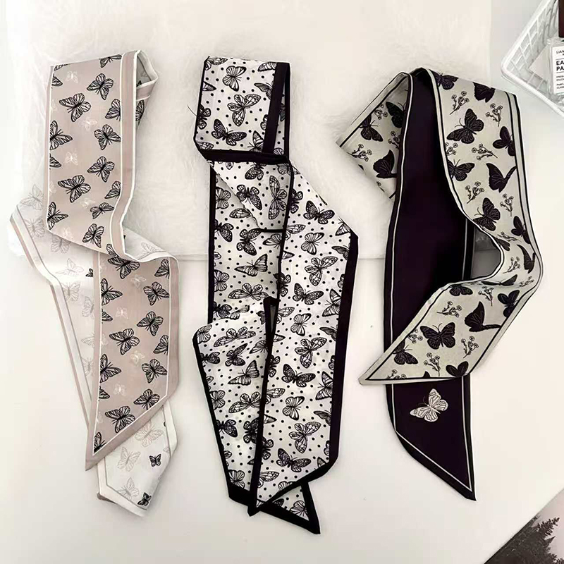 ผ้าพันคอไหมขนาดเล็ก ลายผีเสื้อ - Women Bags Branded บทวิจารณ์และราคา