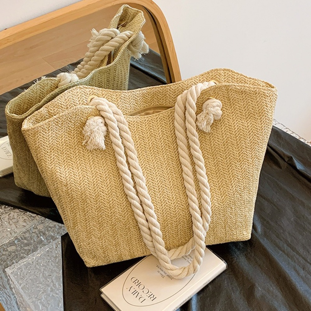 กระเป๋าชายหาดฤดูร้อนใหม่ กระเป - Women'S Raffia Bags บทวิจารณ์และราคา
