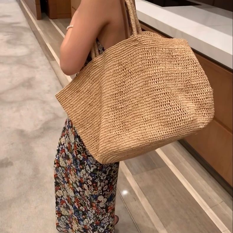 กระเป๋าถือสานฟางธรรมชาติแฟชั่น - Women'S Raffia Bags บทวิจารณ์และราคา
