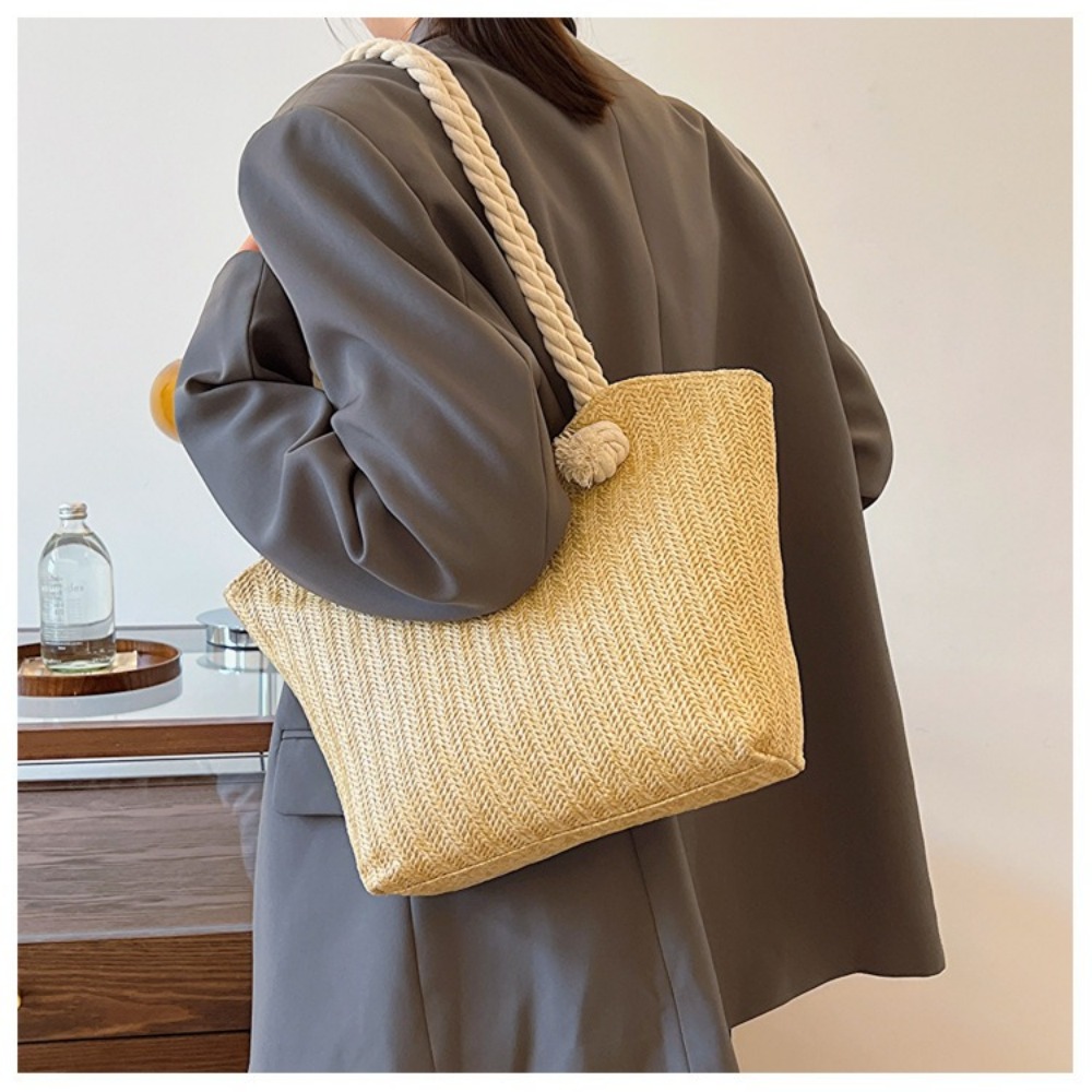 กระเป๋าชายหาดฤดูร้อนใหม่ กระเป - Women'S Raffia Bags บทวิจารณ์และราคา