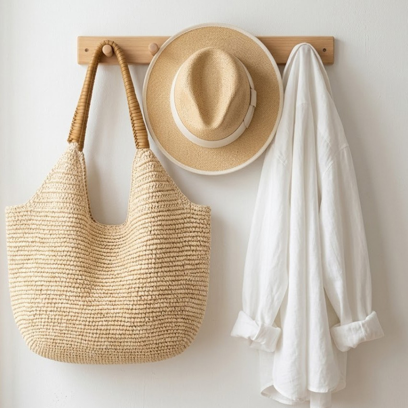 กระเป๋าสะพายไหล่สานจากเส้นใยรา - Women'S Raffia Bags บทวิจารณ์และราคา
