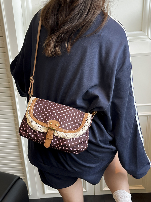 กระเป๋าสะพายข้างผ้าแคนวาสลายจุ - Women'S Young Bags บทวิจารณ์และราคา