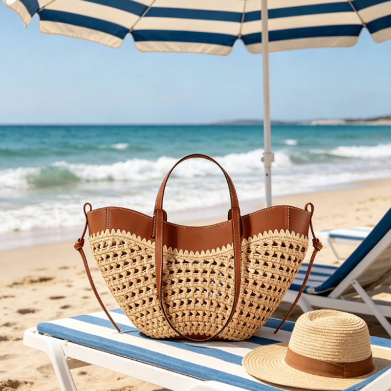 กระเป๋าถือสานลายฉลุสำหรับฤดูร้ - Women'S Raffia Bags บทวิจารณ์และราคา