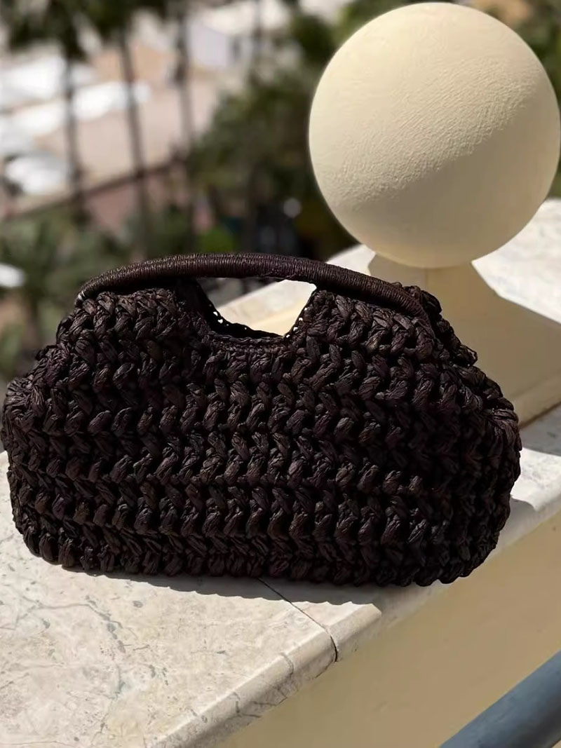 สุภาพสตรีที่สง่างามโซ่ทอกระเป๋ - Women'S Raffia Bags บทวิจารณ์และราคา