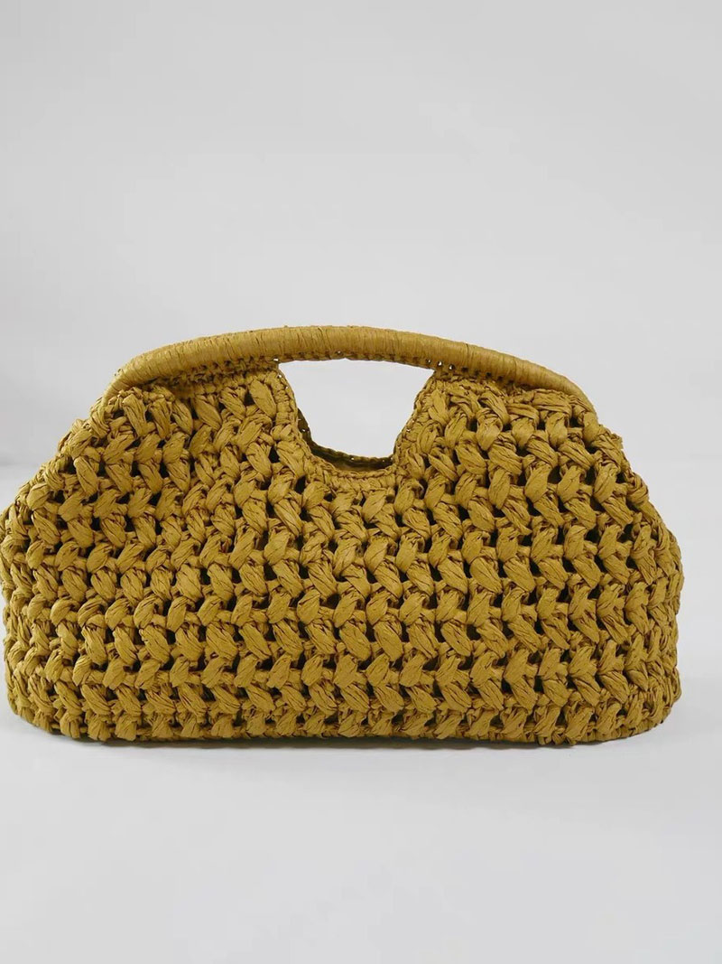 สุภาพสตรีที่สง่างามโซ่ทอกระเป๋ - Women'S Raffia Bags บทวิจารณ์และราคา