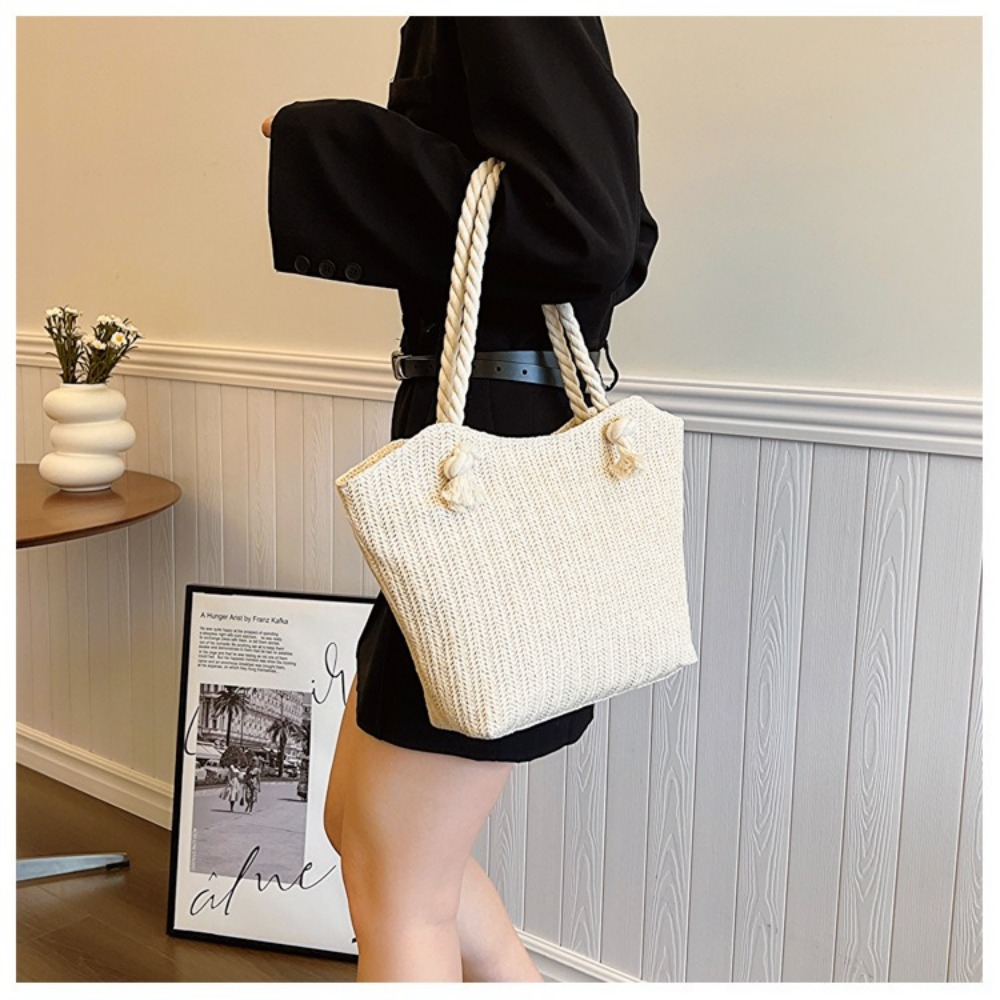 กระเป๋าชายหาดฤดูร้อนใหม่ กระเป - Women'S Raffia Bags บทวิจารณ์และราคา
