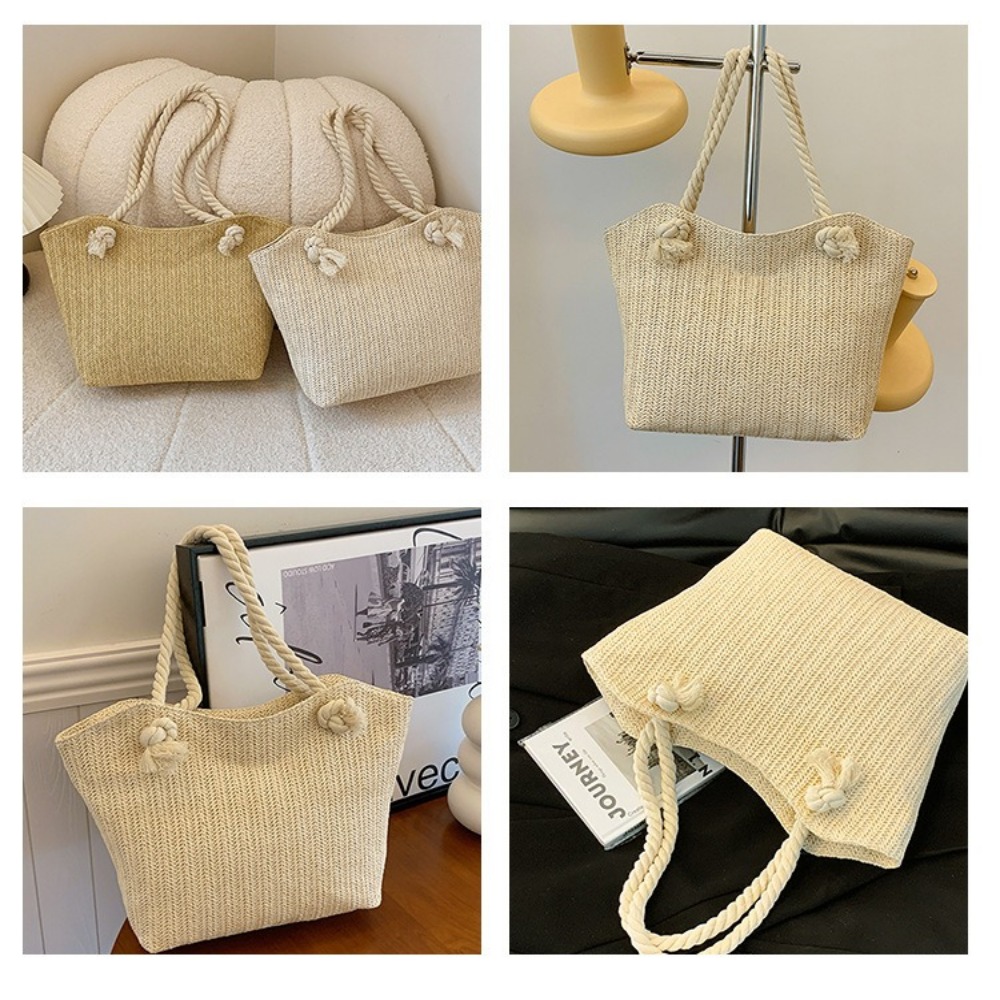 กระเป๋าชายหาดฤดูร้อนใหม่ กระเป - Women'S Raffia Bags บทวิจารณ์และราคา