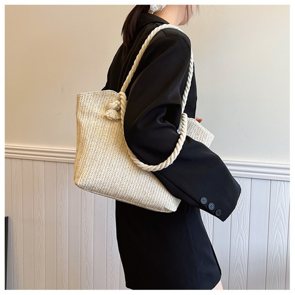 กระเป๋าชายหาดฤดูร้อนใหม่ กระเป - Women'S Raffia Bags บทวิจารณ์และราคา
