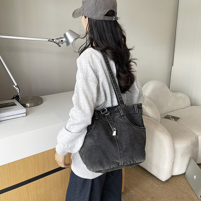 แฟชั่นเดนิม เรียบง่ายและทันสมั - Women'S Young Bags บทวิจารณ์และราคา