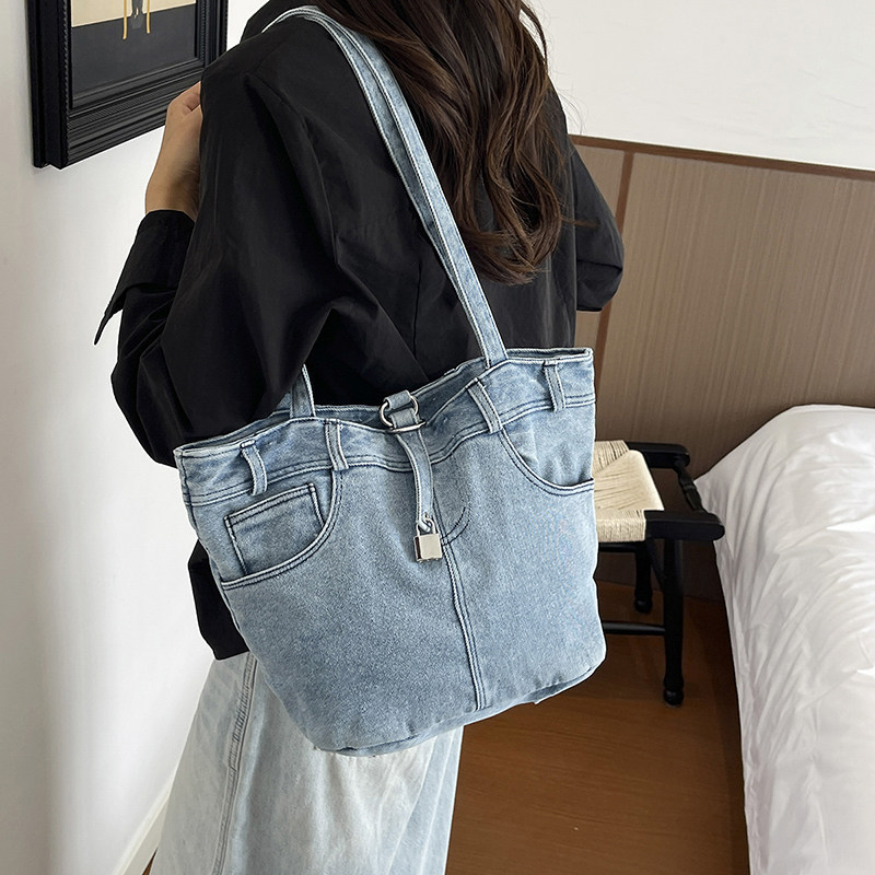 แฟชั่นเดนิม เรียบง่ายและทันสมั - Women'S Young Bags บทวิจารณ์และราคา