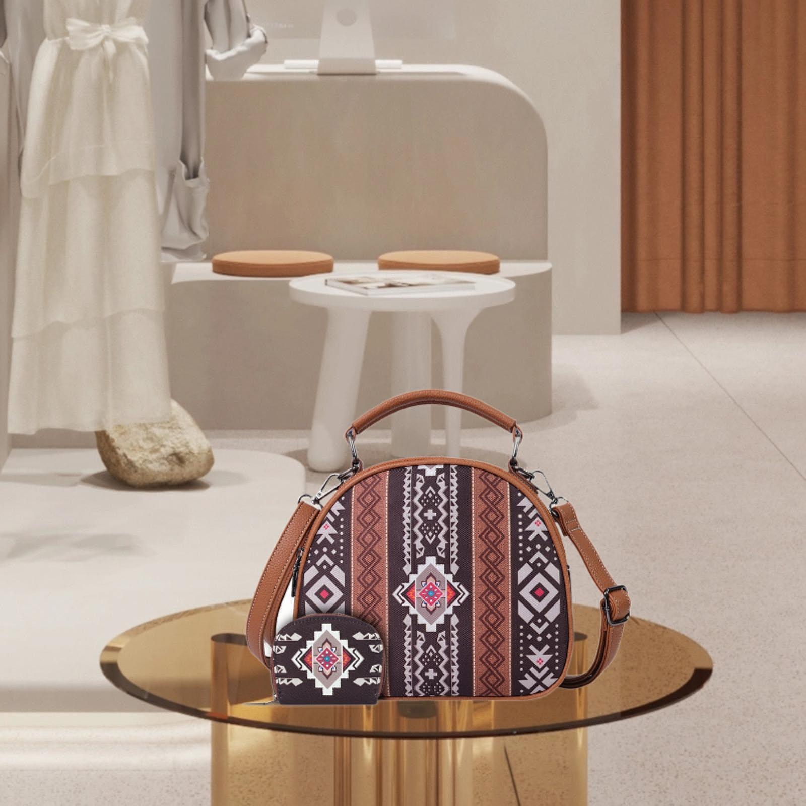 กระเป๋าถือผ้าแคนวาสลายโบฮีเมีย - Women'S Bags Handbags บทวิจารณ์และราคา